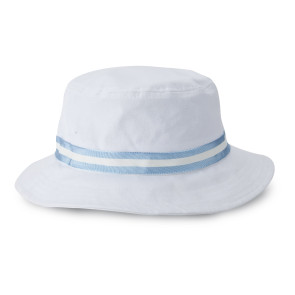 White Junior Oxford Bucket Hat (Y1371)