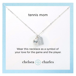 Tennis Mom Double Charm Necklace